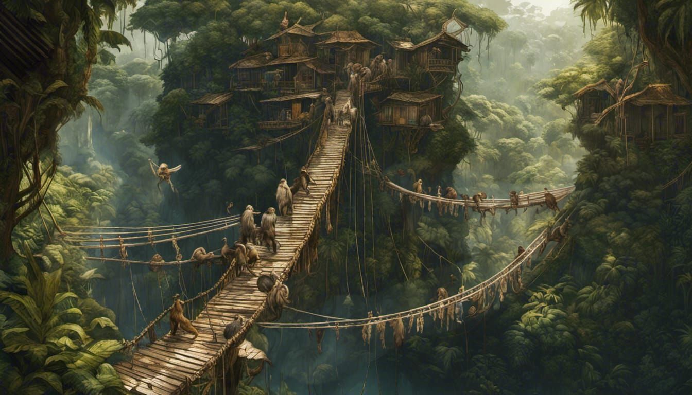 Jungle Bridge  by @Chief_Runs-with-scissors