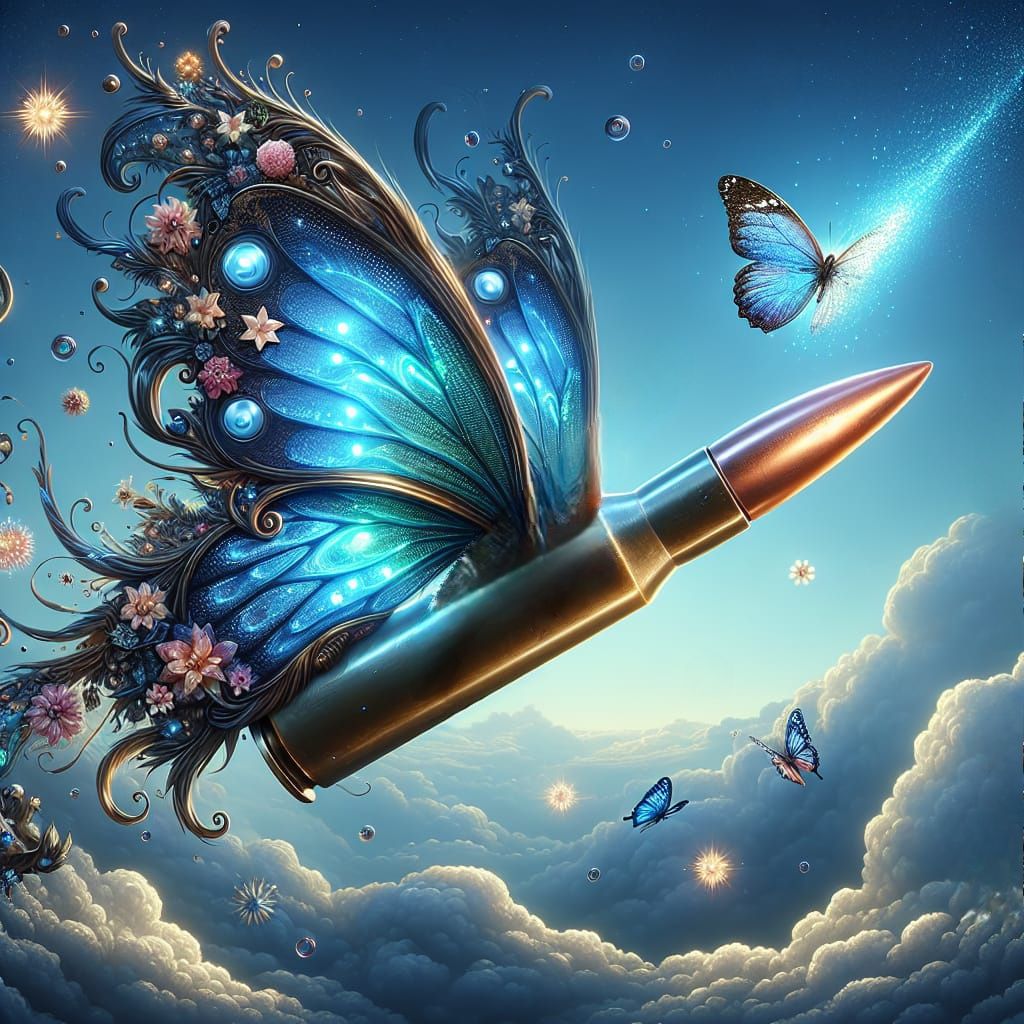 Bullet with Butterfly Wings