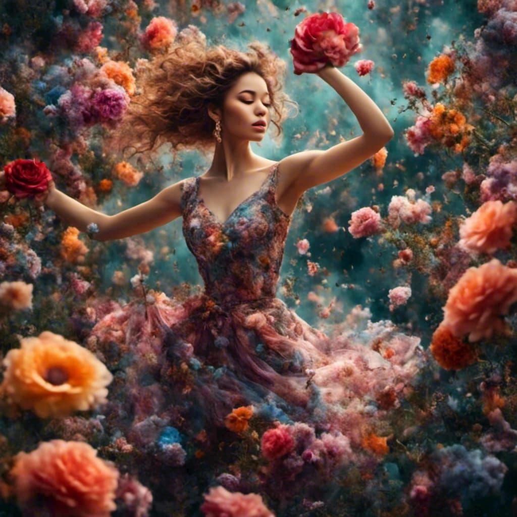 dancing with roses