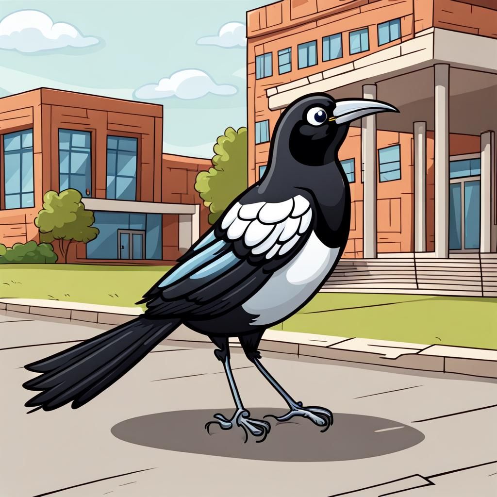 Cartoon Magpie!