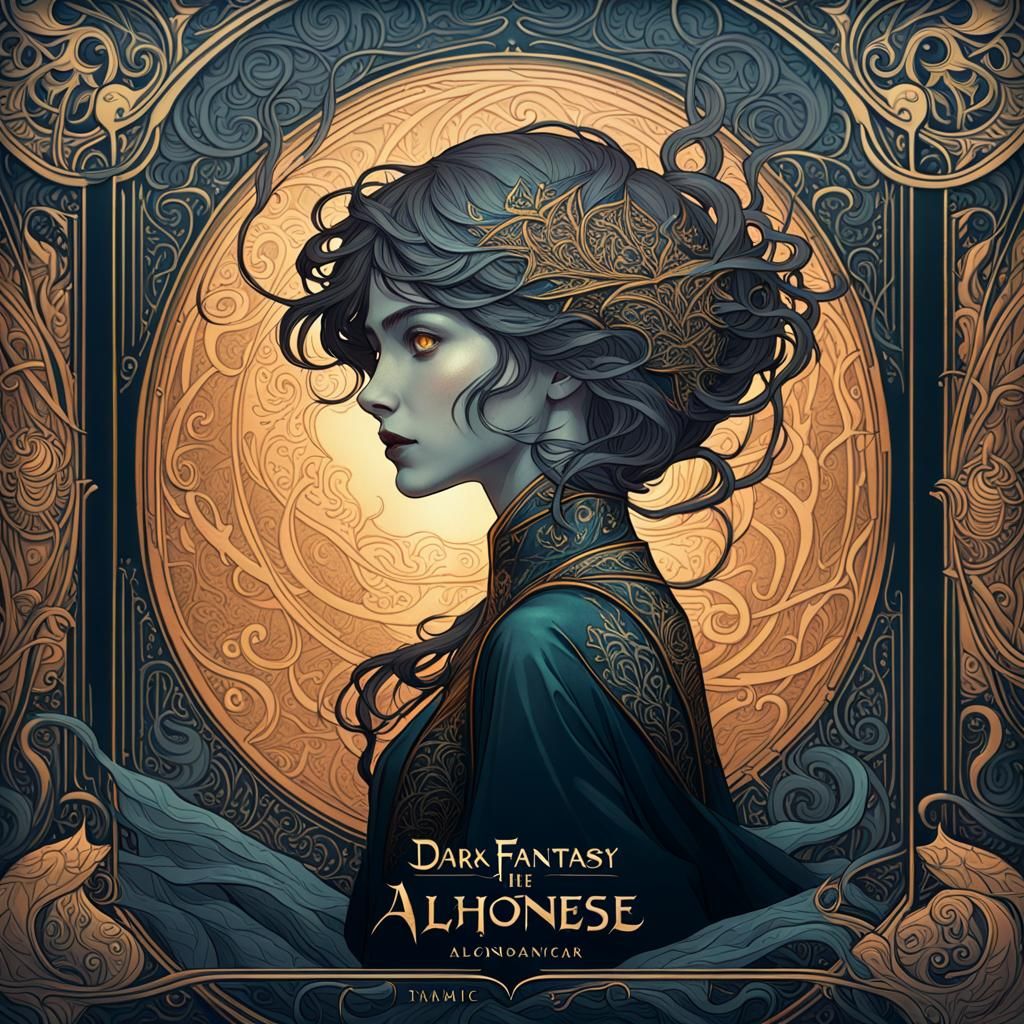 The cursed book a masterpiece, 8k resolution, dark fantasy c...