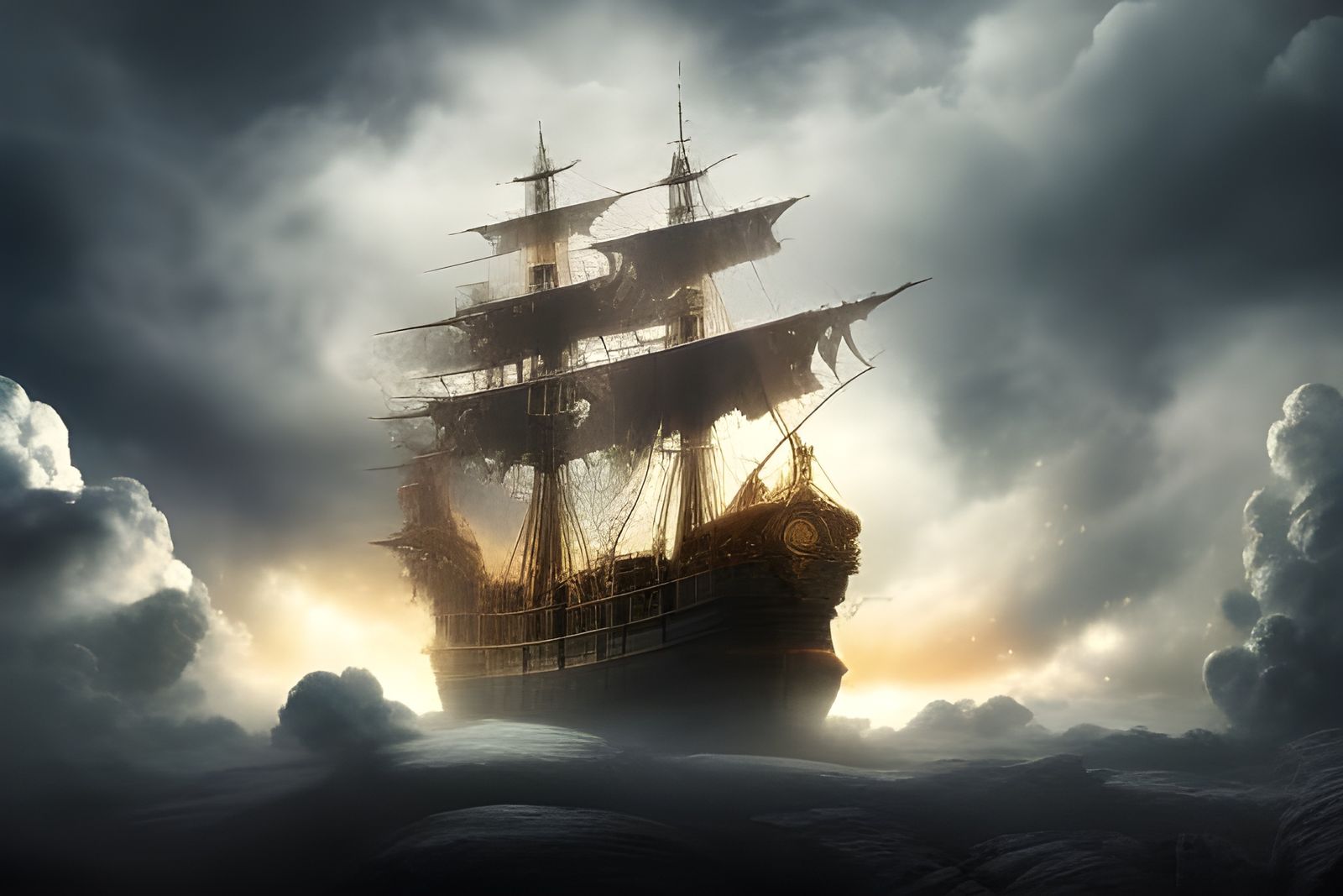 Ghost ship - AI Generated Artwork - NightCafe Creator