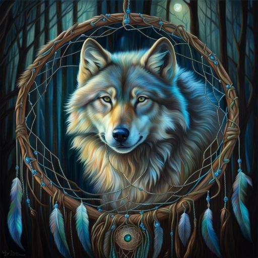Wolf Spirit Guide: Protector of Dreams  by @undefined