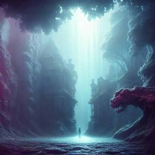 Ethereal Crystalline Metamorphosis Cubism, a Basilisk <lora:...