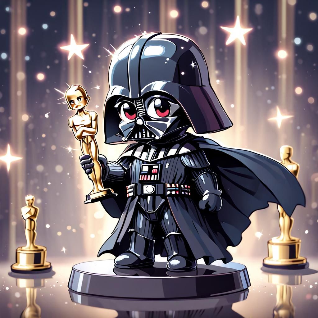 Darth Gets an Oscar  by @ChatBlanc