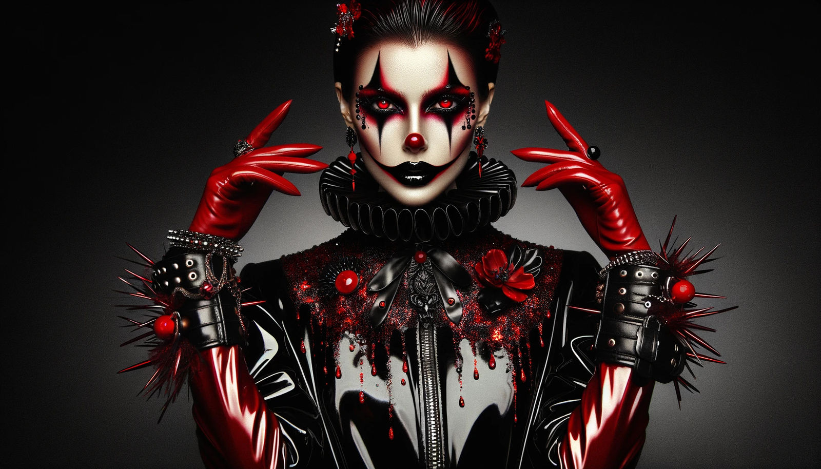 Crimson Masquerade: The Enigmatic Harlequin