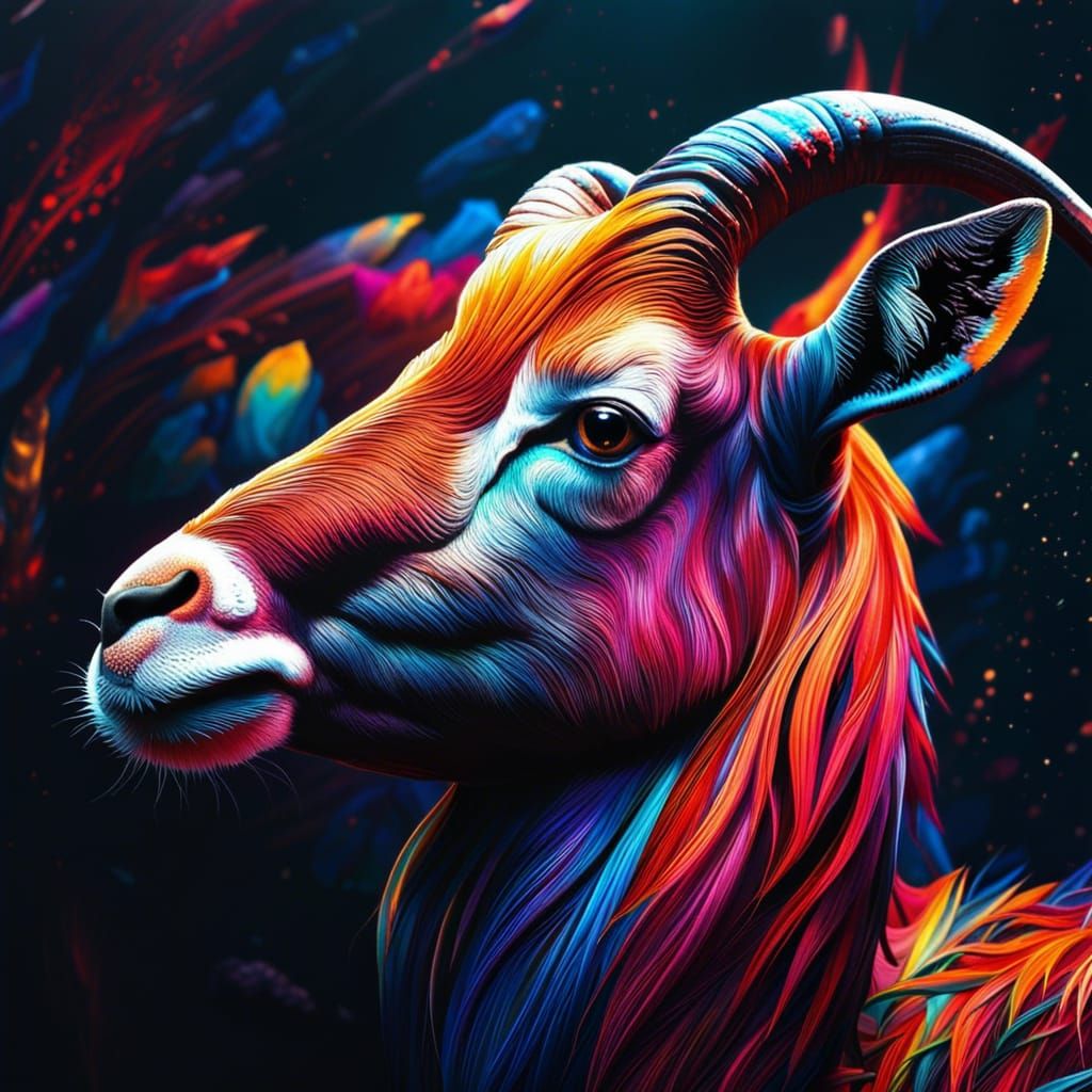 Majestic Fantasy Animals in Vibrant Colors
