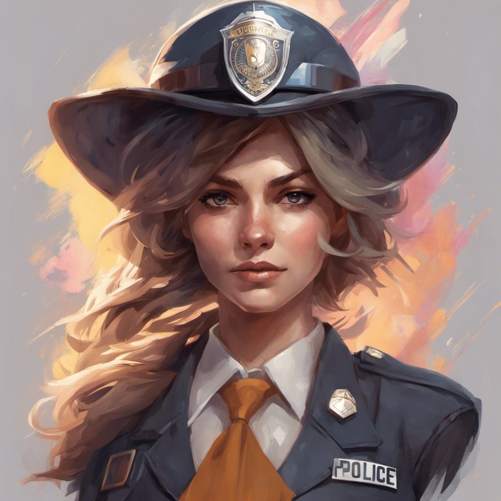 police woman - AI Generated Artwork - NightCafe Creator