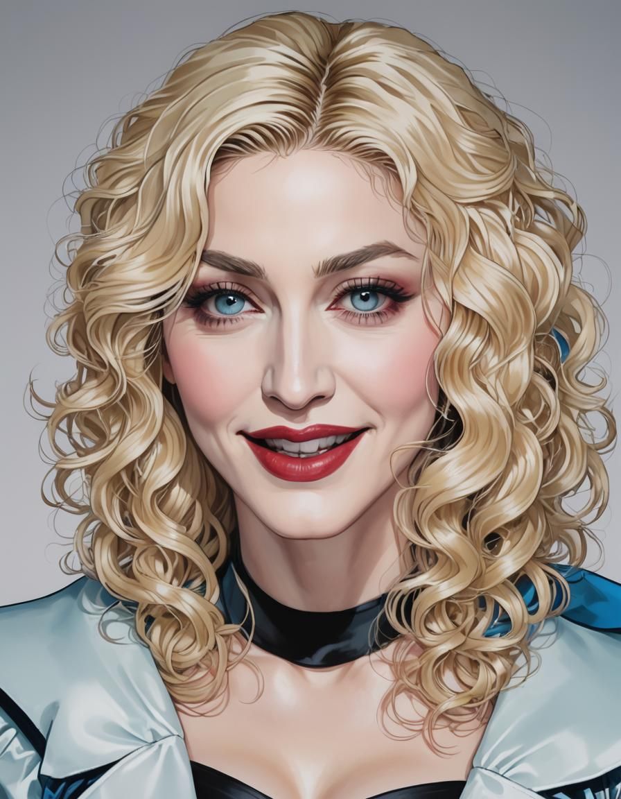 Madonna Anime Style - AI Generated Artwork - NightCafe Creator