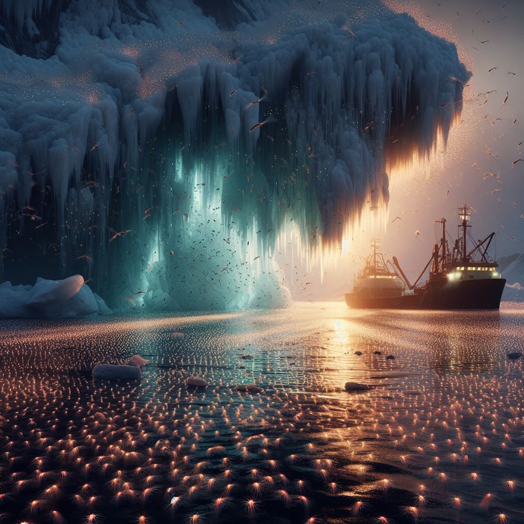 Antartic krill fishing