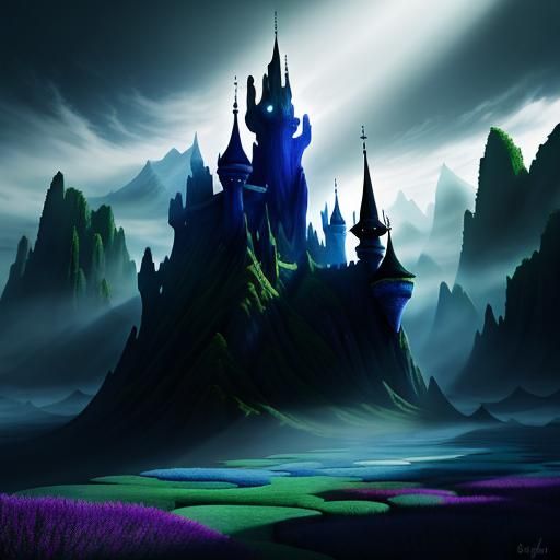 a fantastical land where shadows are the source of color.