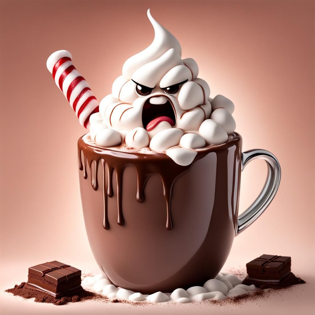 aggressive angry hot chocolate