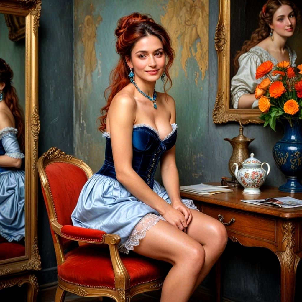 Vibrant Portrait of a Charismatic Lady