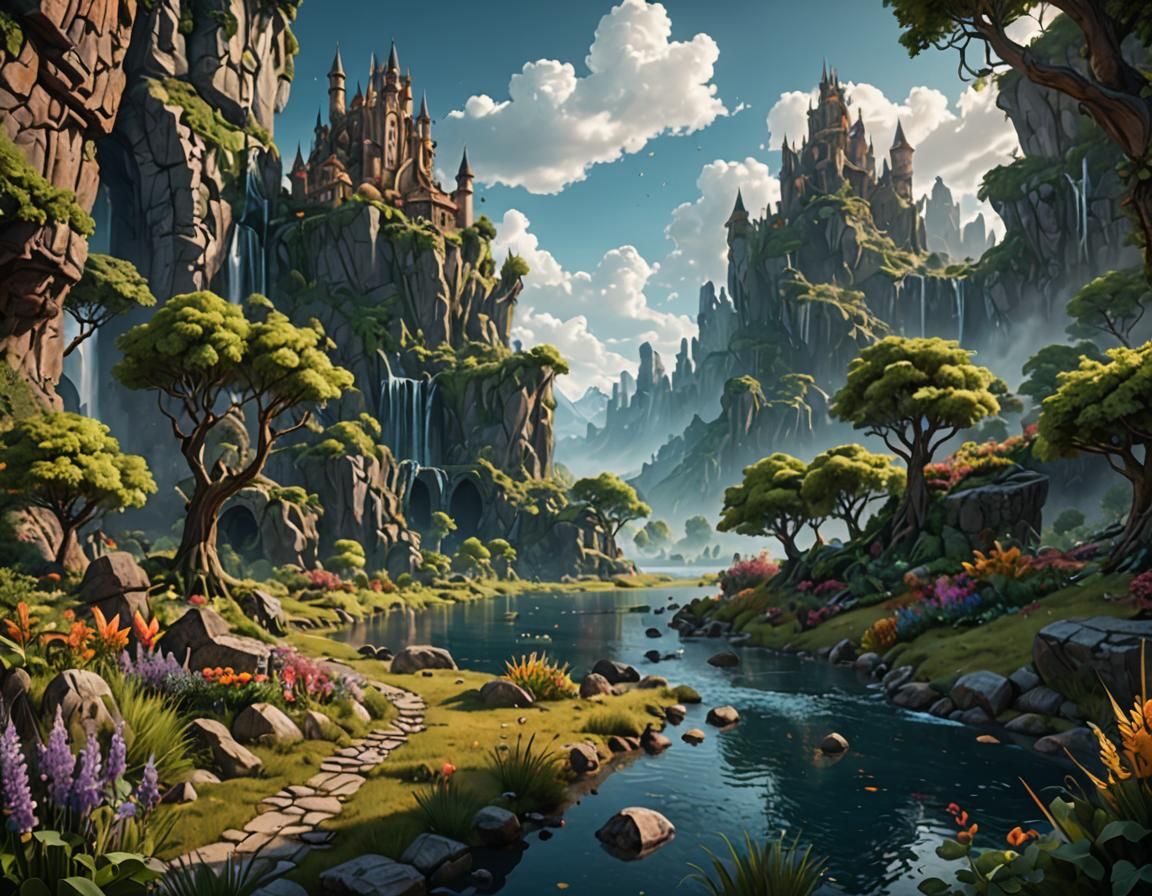 Summer landscape   by @Rosien_HoH