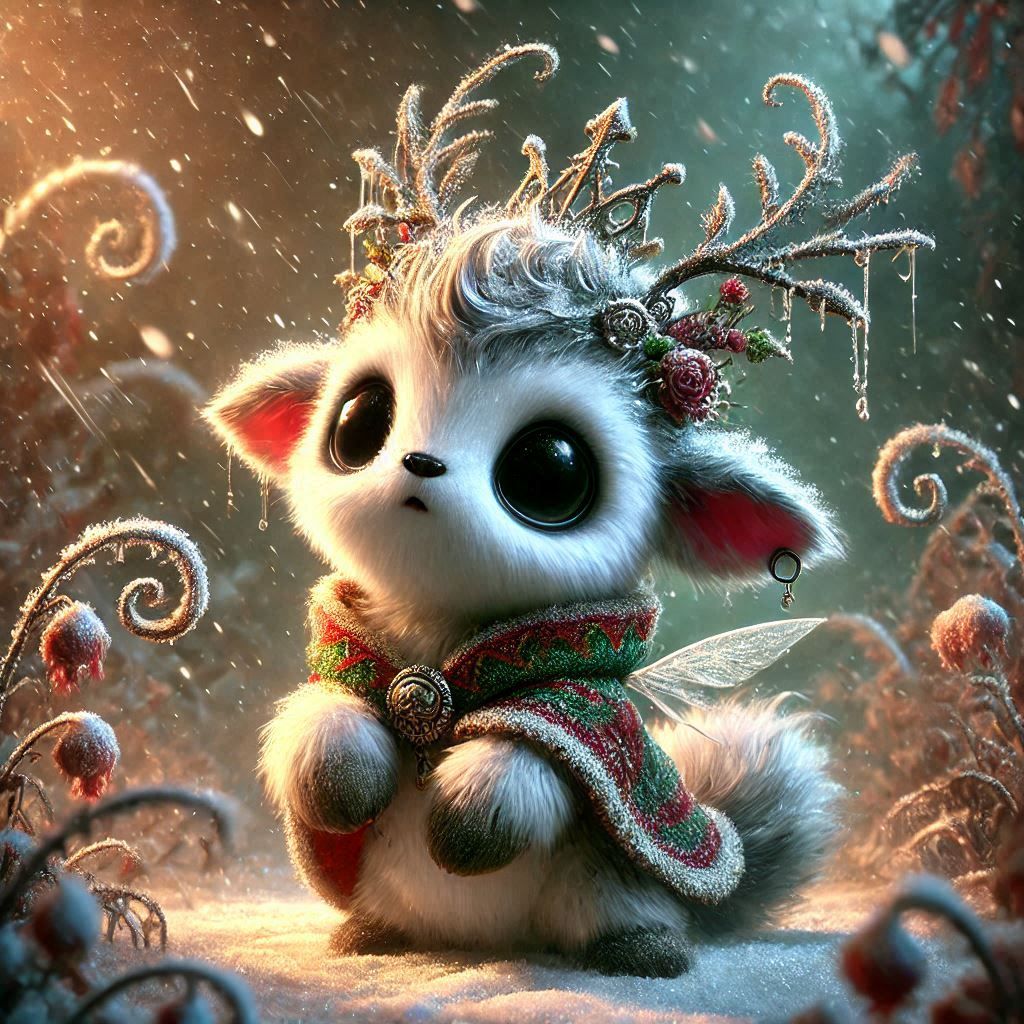 adorable fairy-tale fantasy creature portrait..