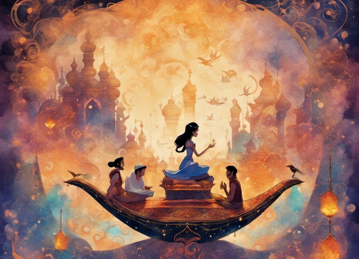 1001 nights  by @Alcwathwen