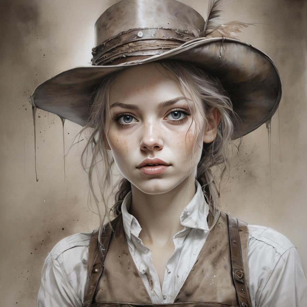 Wild West Waitress - AI Generated Artwork - NightCafe Creator