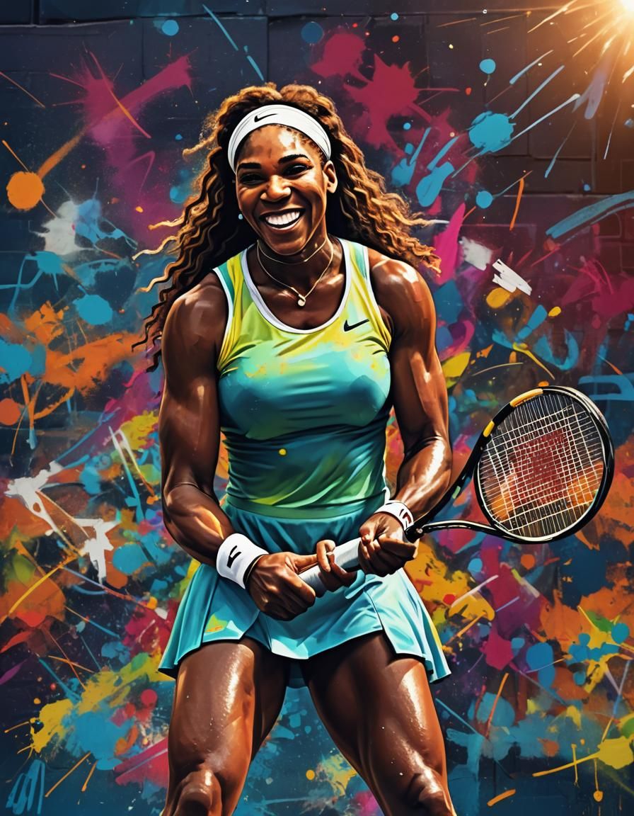 Tennis icon Serena Williams 🎾 #584  by @BBlue
