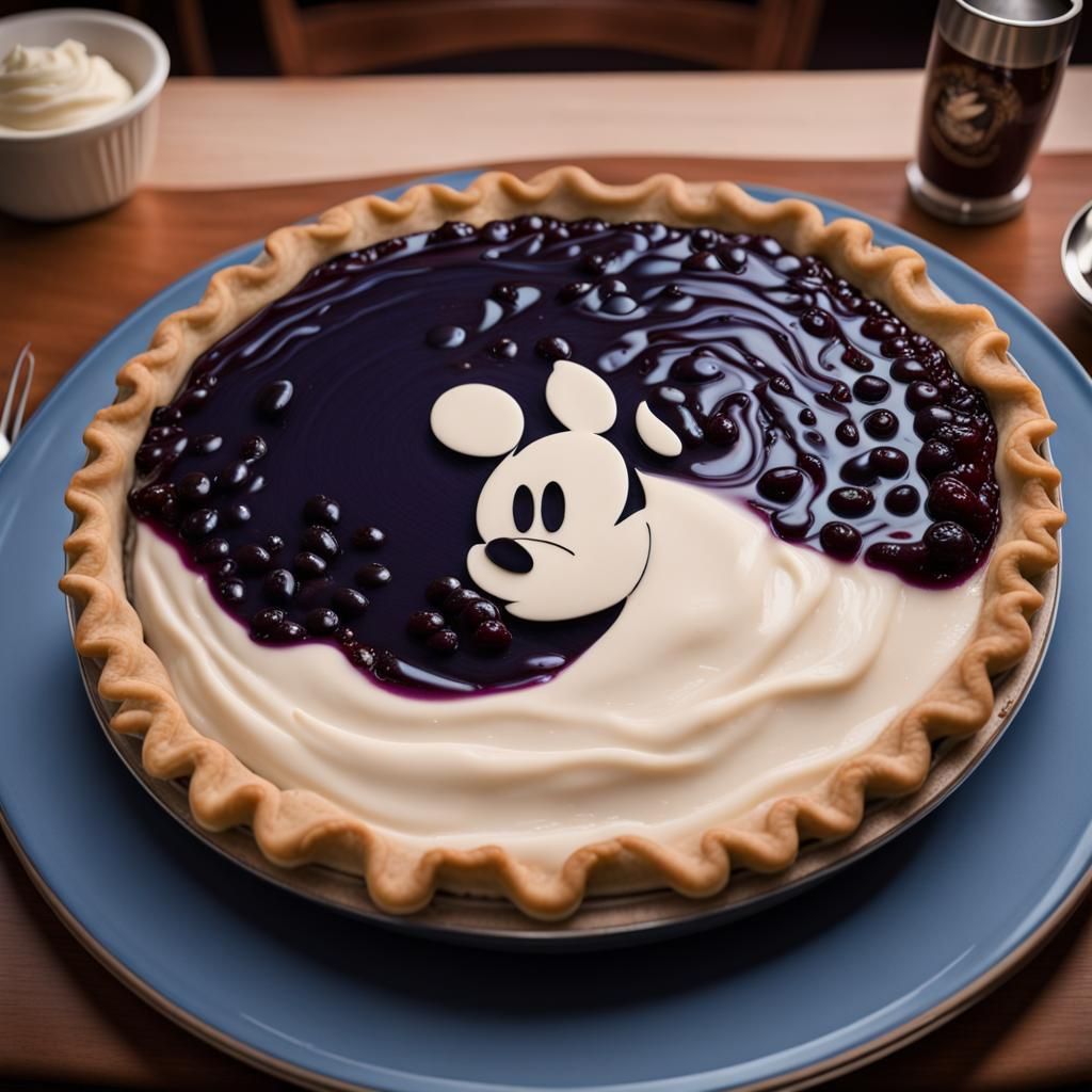 Copyright free blueberry pie  by @BulePanda
