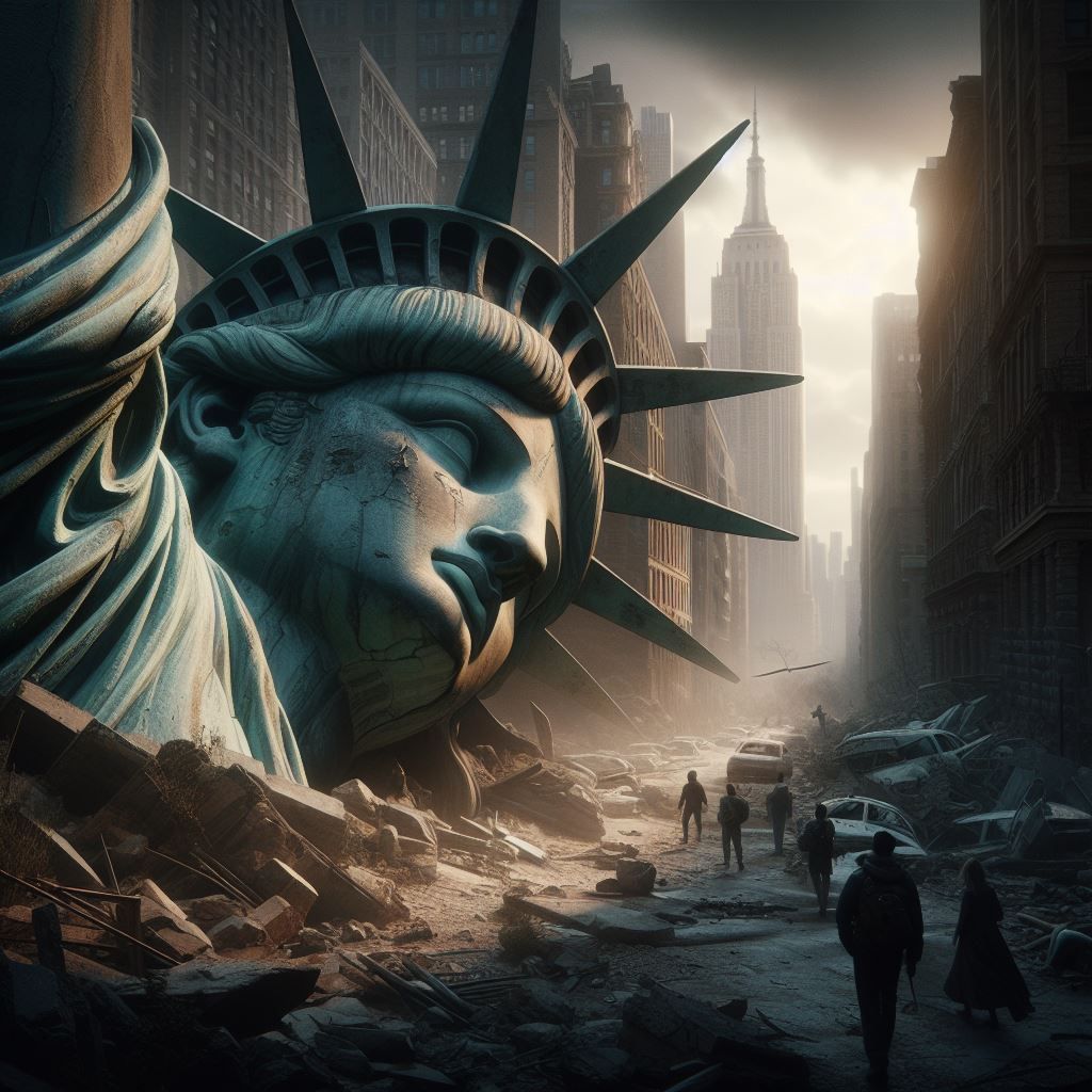 New York City in ruins