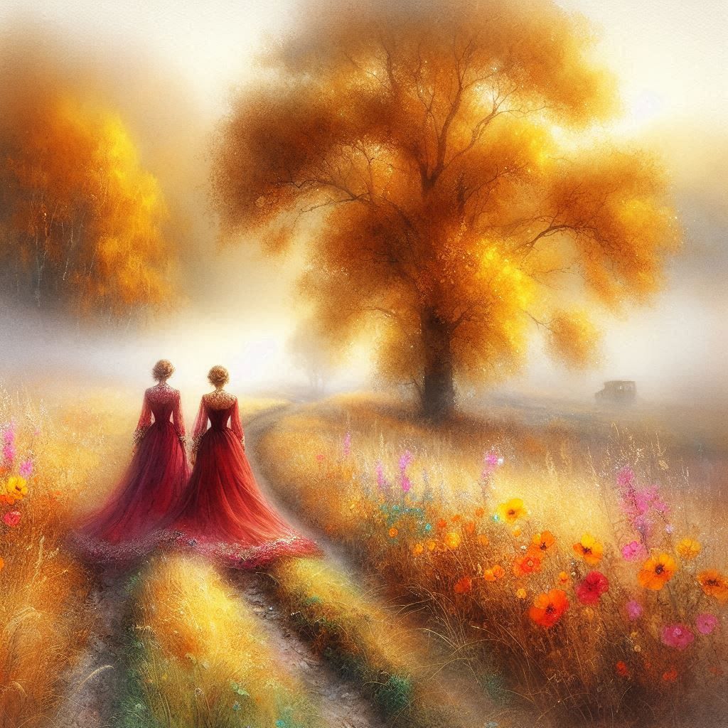 Two ladies out for a walk