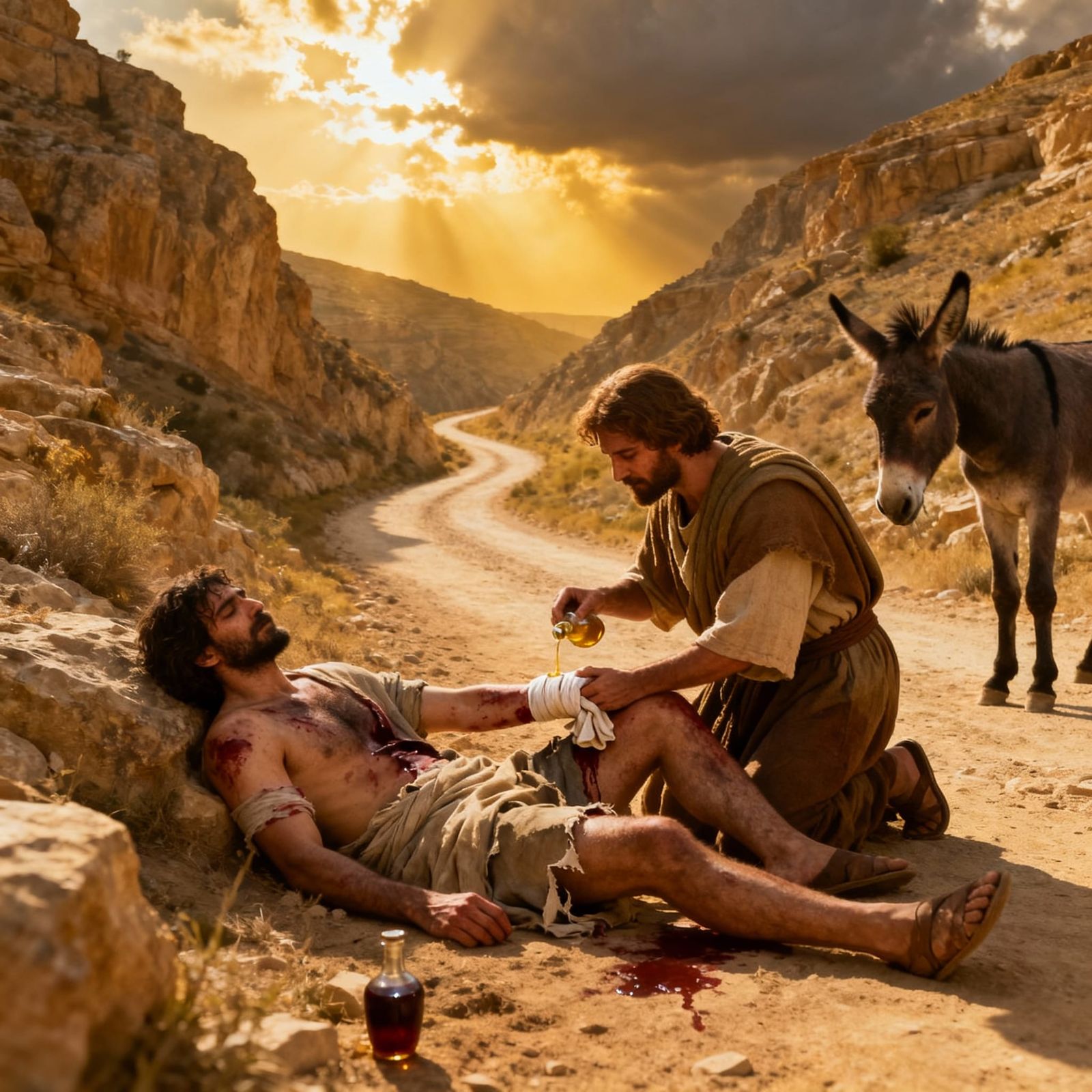 1 like - The good Samaritan - Do justly, love mercy, walk humbly.  by @4bguy