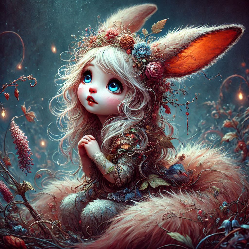 adorable fairy-tale fantasy creature portrait..