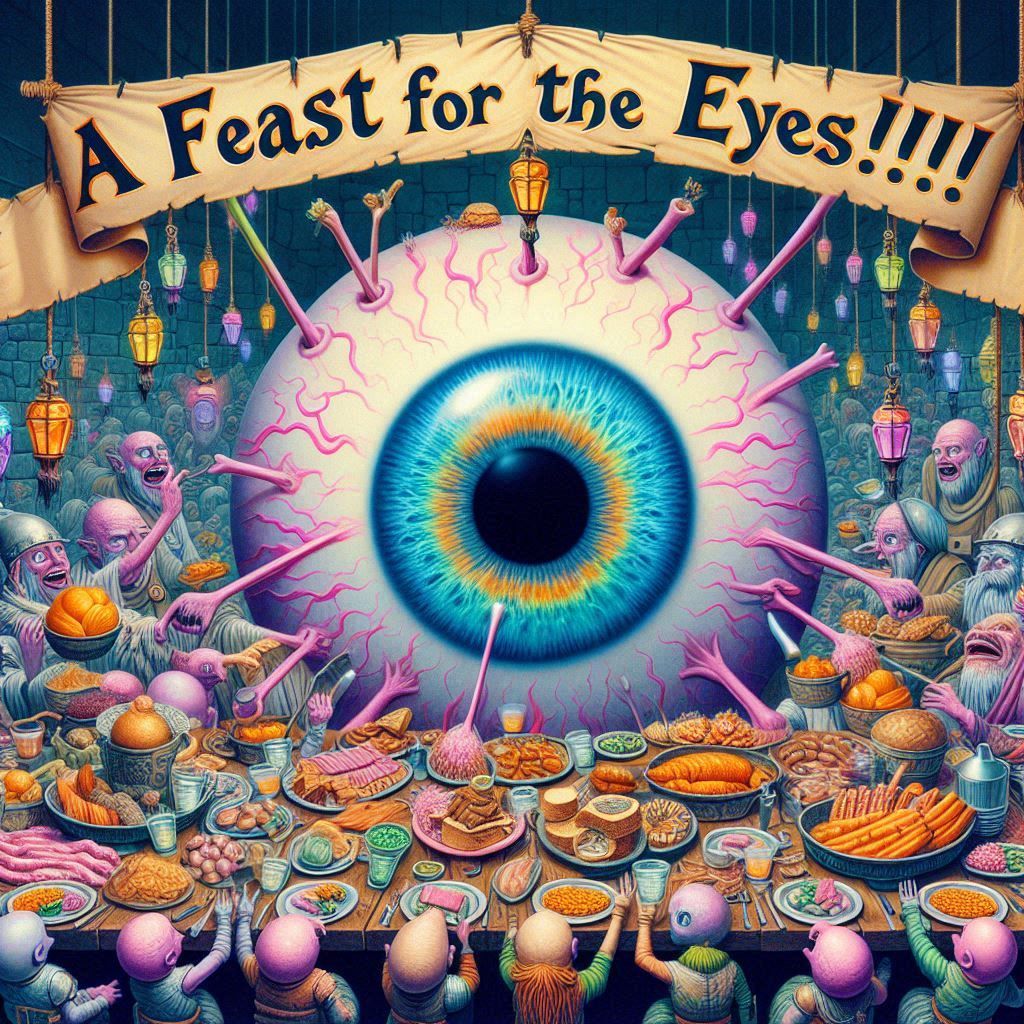 a--------------------> f 🍗 e 🍔 a 🍽️ s 🍲 t 🍖 <------------- 4 the 👁️ 👀