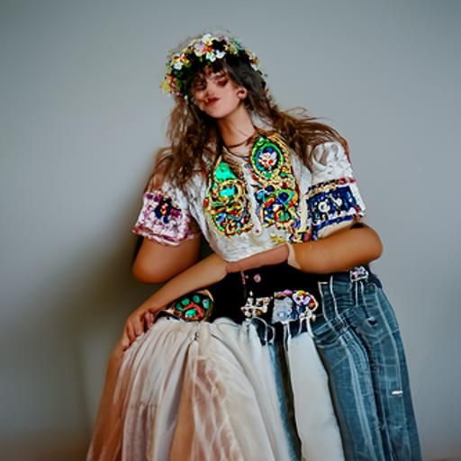 Ornate bohemian 90s