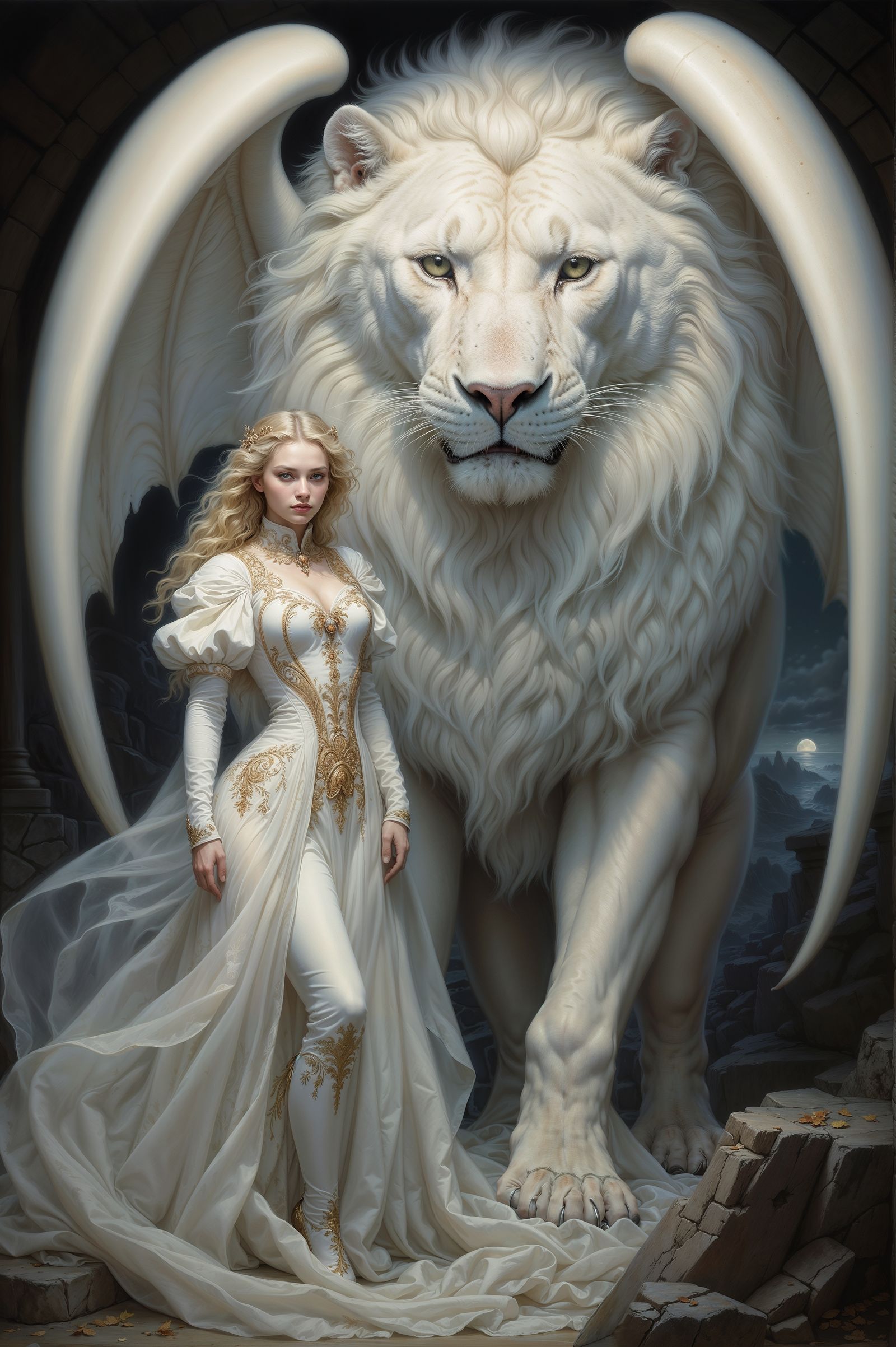 Albino Lion