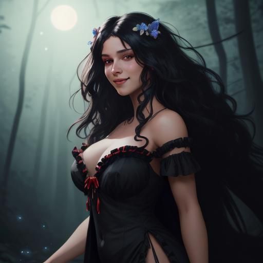 Beautiful woman with beautiful smile and beautiful teeth and...