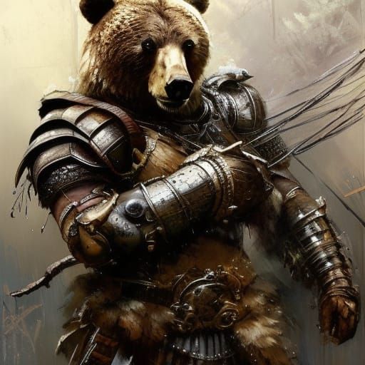 BEAR GLADIATOR 🐻⚔️ - AI Generated Artwork - NightCafe Creator