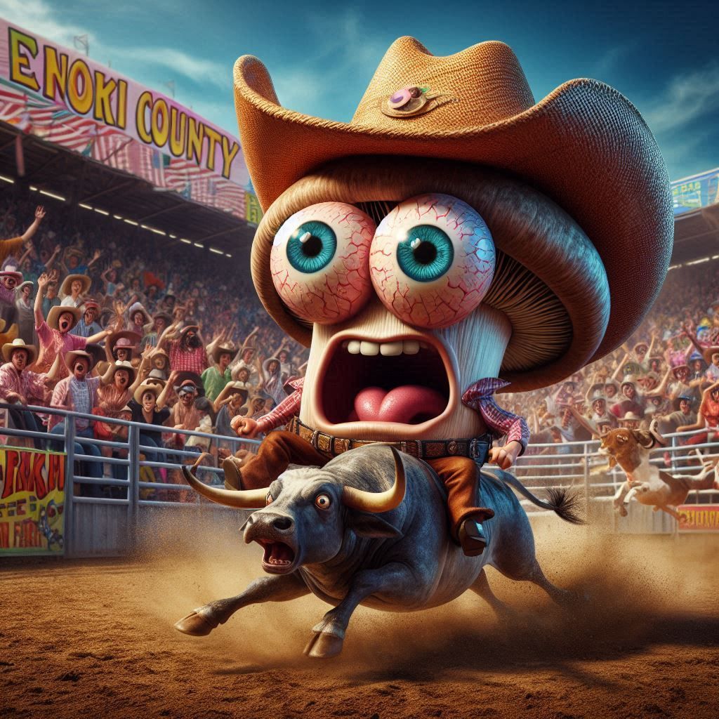 Porter Bellow, 2025 Enoki County Bull Riding Champion