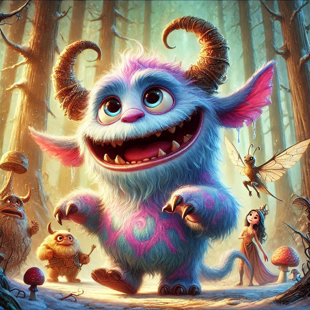 adorable fairy-tale fantasy creature portrait..