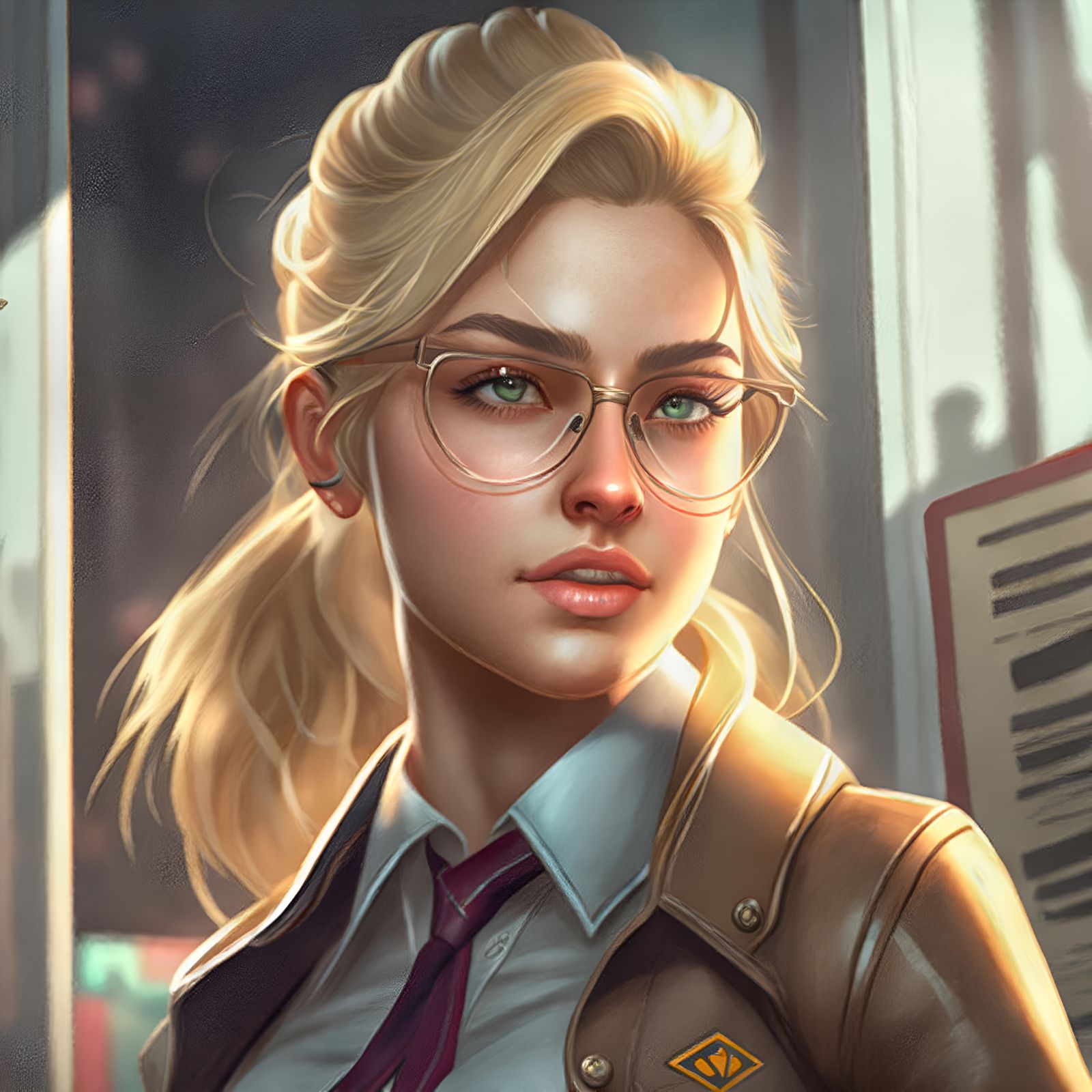 Midjourney: "Of course I'm not Supergirl! Why would you think that?!"