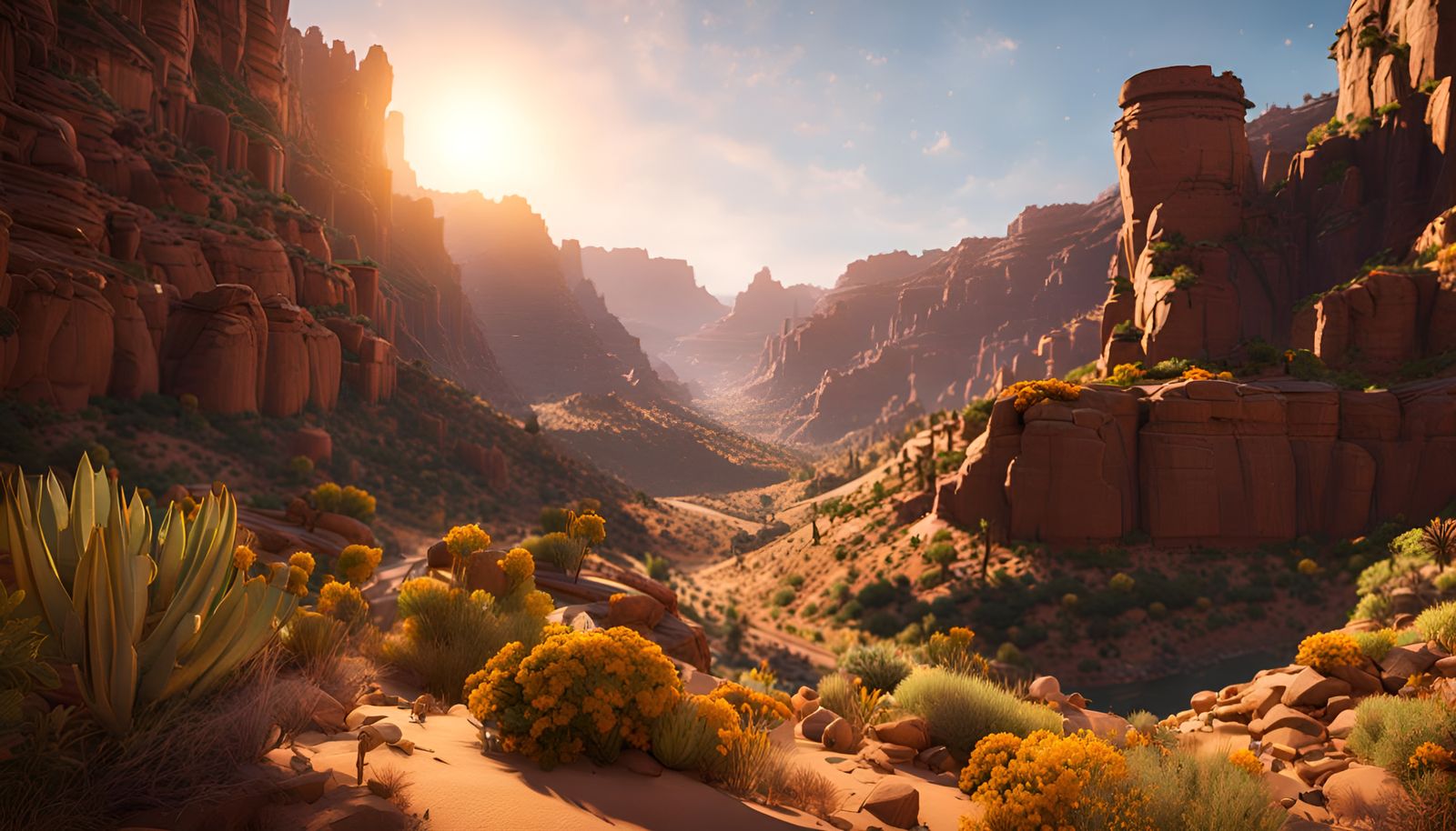 Desert Deep Canyon  by @Fibek