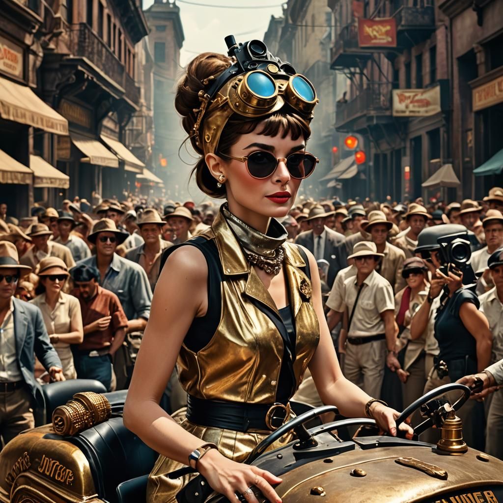 Audrey Hepburn tank girl Indiana Jones emporess Opulent deta...