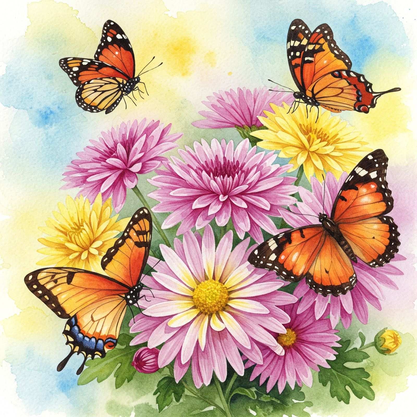 Butterflies in the garden