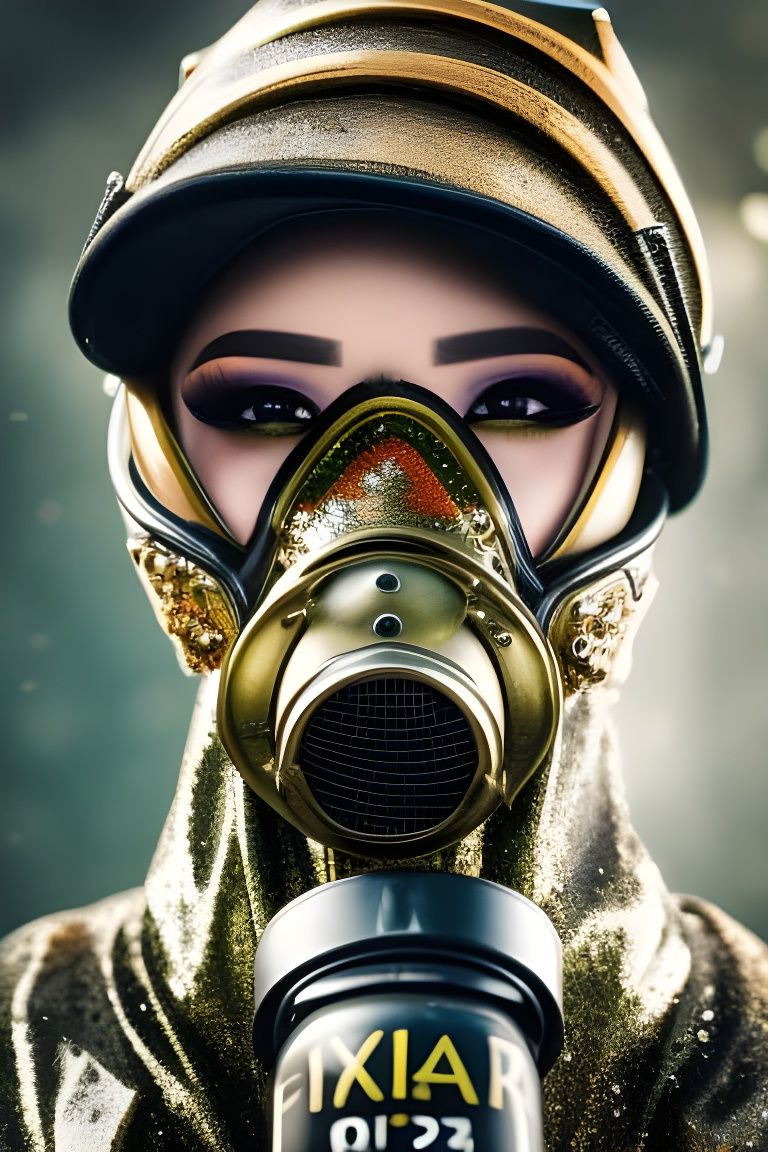 Gas Mask Couture   by @Lady Bluejayy