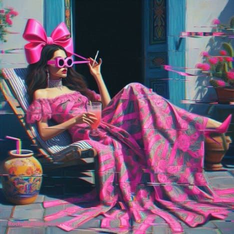 Woman in Pink