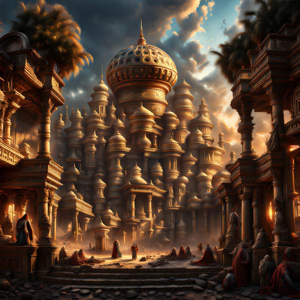 Mystical Arabic City - AI Generated Artwork - NightCafe Creator