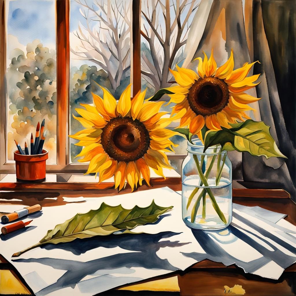 Sun and Flowers  by @Yulia 
