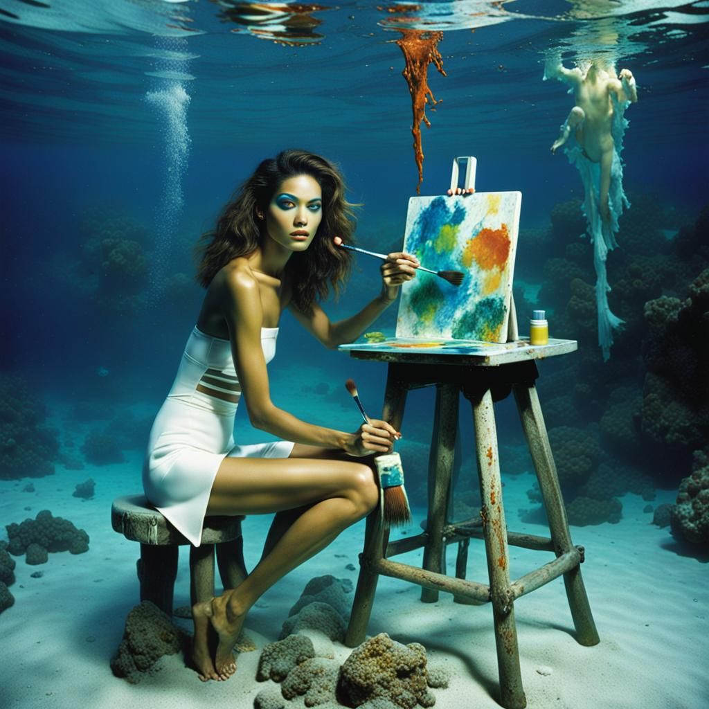Magazine Vogue Futuristic setting of the early 2000s: in an ...