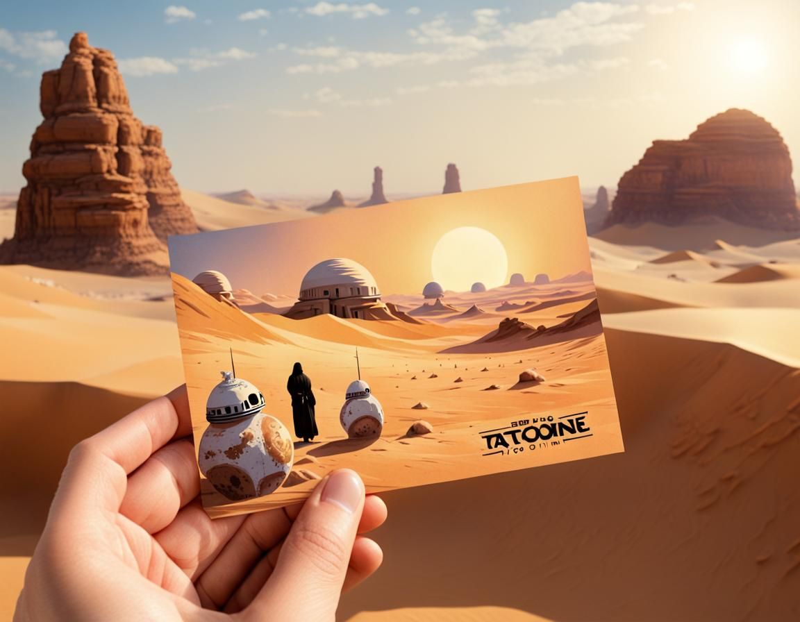 Postcard from Tatooine  by @Amaya
