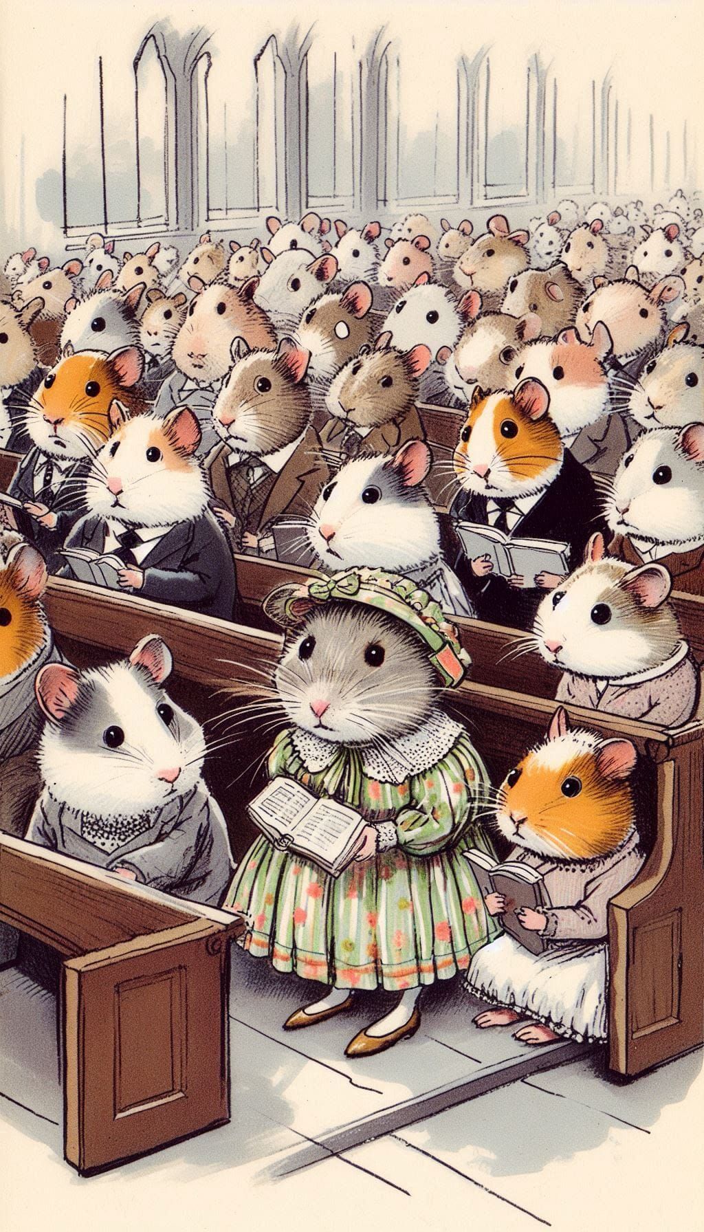 🐹 Little Hammi in church ⛪ 01