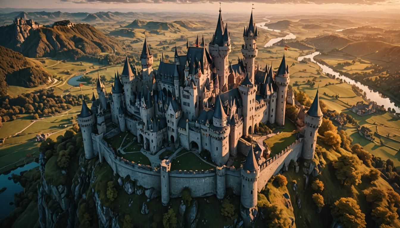 Castle at sunset