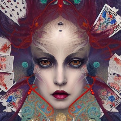 Queen of clubs in a playing card world