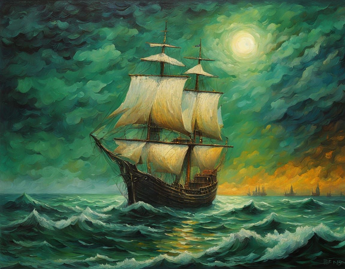 Thai Temple Under Starry Night
Title: Eternal Tranquility: Temple of the Stars
Art Styles and Mediums:
High-detail travel poster-style illus...