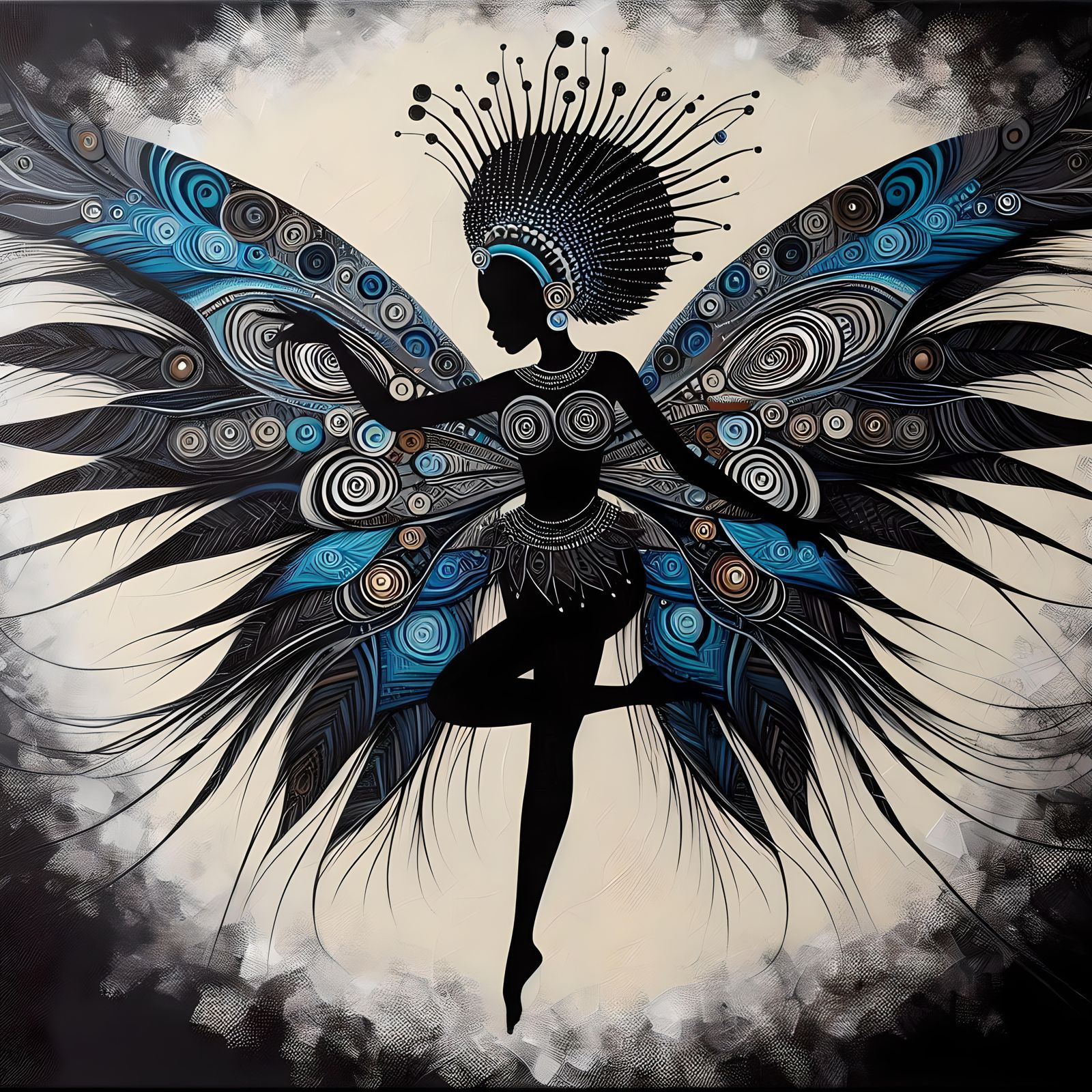 Tribal Art Style Fairy