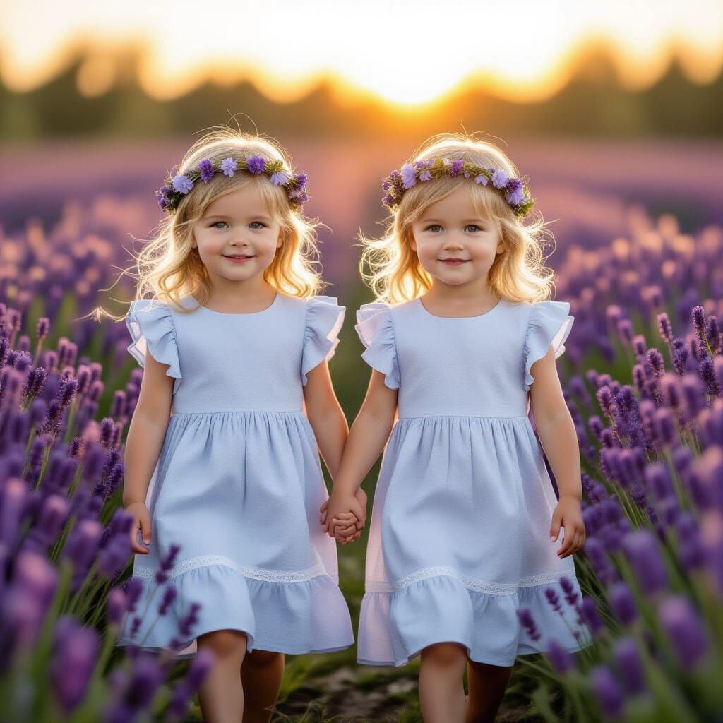 תאומות בשדה לבנדר